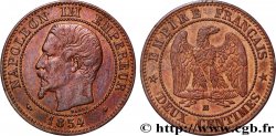 Deux centimes Napoléon III, tête nue 1854 Strasbourg F.107/11