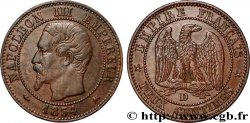 Deux centimes Napoléon III, tête nue 1854 Lyon F.107/13