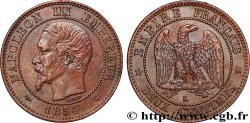 Deux centimes Napoléon III, tête nue 1854 Bordeaux F.107/16