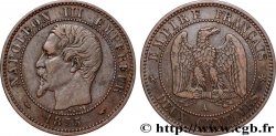 Deux centimes Napoléon III, tête nue 1855 Paris F.107/19