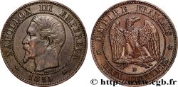 Deux centimes Napoléon III, tête nue 1855 Lyon F.107/29