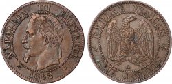 Deux centimes Napoléon III, tête laurée, buste définitif 1862 Paris F.108A/4