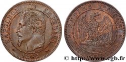 Deux centimes Napoléon III, tête laurée 1862 Bordeaux F.108A/7