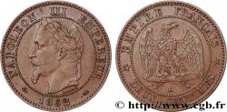 Deux centimes Napoléon III, tête laurée 1862 Bordeaux F.108A/7