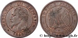 Deux centimes Napoléon III, tête laurée 1862 Bordeaux F.108A/7
