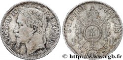 1 franc Napoléon III, tête laurée, grand BB 1867 Strasbourg F.215/8