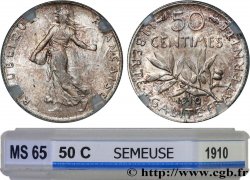 50 centimes Semeuse 1910 Paris F.190/17