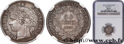 50 centimes Cérès, IIe République 1851 Paris F.184/5