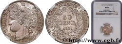 50 centimes Cérès, Troisième République 1871 Paris F.189/1