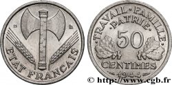 50 centimes Francisque, légère 1944 Beaumont-Le-Roger F.196/5
