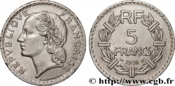 5 francs Lavrillier, nickel 1938 F.336/7