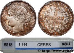 1 franc Cérès, IIIe République 1888 Paris F.216/10
