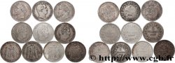 Lot de dix écus de 5 francs n.d. F.-/