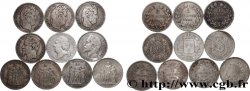 Lot de dix écus de 5 francs n.d. F.-/