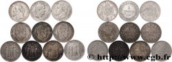 Lot de dix écus de 5 francs n.d. F.-/
