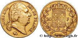 20 francs or Louis XVIII, tête nue 1819 Lille F.519/18