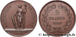 Reproduction fantaisiste hybride de 2 francs 1848 Paris  SUP