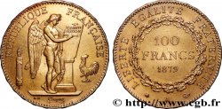 100 francs or Génie, tranche inscrite en relief Dieu protège la France 1879 Paris F.552/2