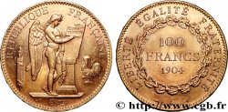 100 francs génie, tranche inscrite en relief Dieu protège la France 1904 Paris F.552/17