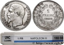1 franc Napoléon III, tête nue 1860 Strasbourg F.214/17