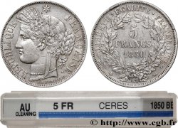 5 francs Cérès, IIe République 1850 Strasbourg F.327/5