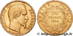 20 francs or Napoléon III, tête nue 1854 Paris F.531/2