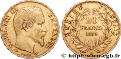20 francs or Napoléon III, tête nue 1855 Paris F.531/4