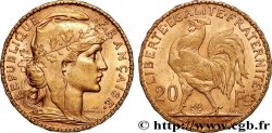 20 francs or Coq, Dieu protège la France 1904 Paris F.534/9