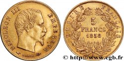 5 francs or Napoléon III, tête nue, grand module 1858 Paris F.501/5