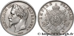 2 francs Napoléon III, tête laurée 1867 Strasbourg F.263/6