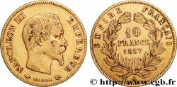 10 francs or Napoléon III, tête nue 1857 Paris F.506/4