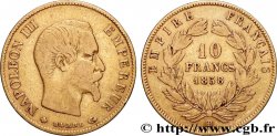 10 francs or Napoléon III, tête nue, grand module 1858 Strasbourg F.506/6