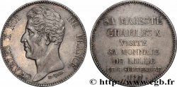 Monnaie de visite, module de 5 francs, pour la visite du roi à la Monnaie de Lille 1827 Lille VG. 2647