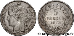 5 francs Cérès, sans légende 1870 Bordeaux F.332/5
