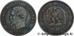 Deux centimes Napoléon III, tête nue, différent Levrette, Grand D et Grand Lyon 1855 Lyon F.107/25