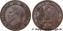 Deux centimes Napoléon III, tête nue 1857 Lyon F.107/47