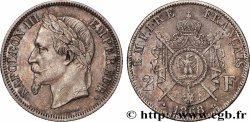 2 francs Napoléon III, tête laurée 1868 Strasbourg F.263/9