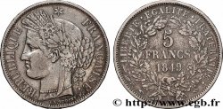 5 francs Cérès, IIe République, Main/Main 1849 Paris F.327/2
