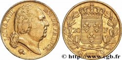 20 francs or Louis XVIII, tête nue 1824 Perpignan F.519/33