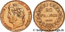 20 francs or Louis-Philippe, Domard 1843 Paris F.527/29