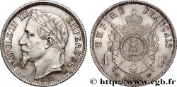 1 franc Napoléon III, tête laurée 1866 Strasbourg F.215/4