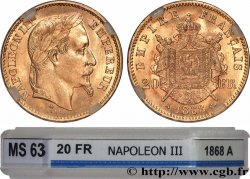 20 francs or Napoléon III, tête laurée 1868 Paris F.532/18