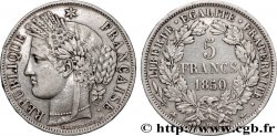 5 francs Cérès, IIe République 1850 Strasbourg F.327/5 TTB