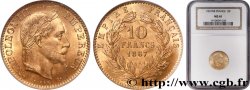 10 francs or Napoléon III, tête laurée, type définitif à grand 10 1867 Strasbourg F.507A/16