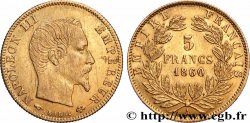 5 francs or Napoléon III, tête nue, grand module 1860 Paris F.501/10