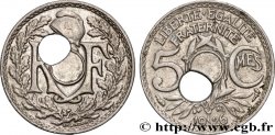 5 centimes Lindauer, petit module, trou décentré 1926  F.122/11 var. TTB+