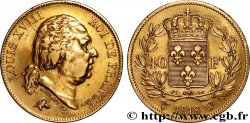 40 francs or Louis XVIII 1818 Lille F.542/8