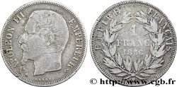 1 franc Napoléon III, tête nue 1856 Strasbourg F.214/7