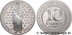 Belle Épreuve 10 francs Millénaire Capétien  1987 Paris F5.1301 3