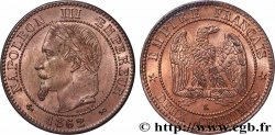 Deux centimes Napoléon III, tête laurée, buste définitif 1862 Bordeaux F.108A/7